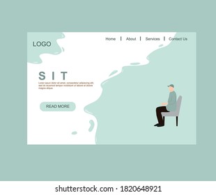 design about the appearance of the website people sit