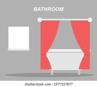 design about bathroom background illustration