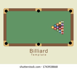 design about billiard tables and billiard balls