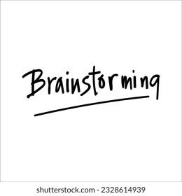 Design about brainstorming concept . Vector illustration