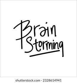 Design about brainstorming concept . Vector illustration