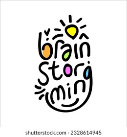 Design about brainstorming concept . Vector illustration