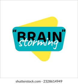 Diseño del concepto de lluvia de ideas . Ilustración del vector