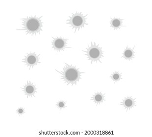 design about bullet hole illustration