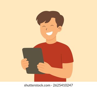 design about character carrying tablet