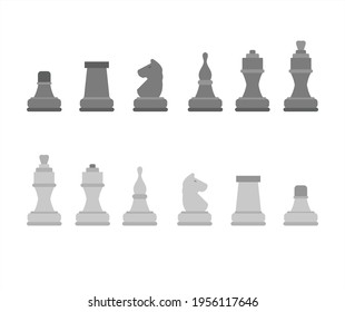 design about chess pieces illustration