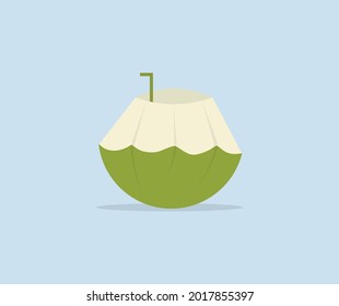 diseño de la ilustración de iconos de coco