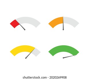 diseño de la ilustración del gráfico de indicadores