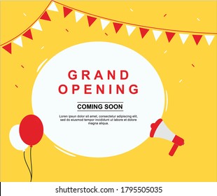 design about the grand opening background