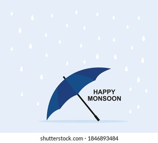 design about happy monsoon background
