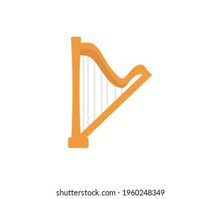 design about harp icon illustration