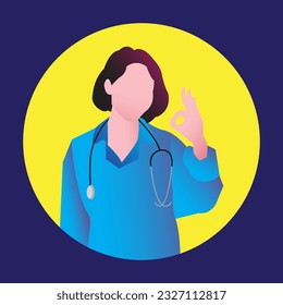 design about health with elements of doctors and nurses