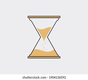 design about hourglass icon illustration