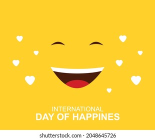 design about international day of happiness