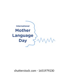 Design about International Mother Language Day. February 21
