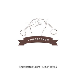 design about juneteenth day commemoration