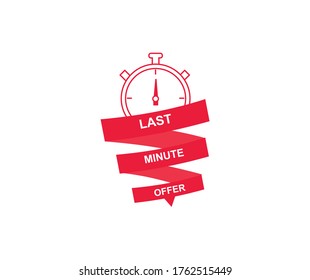 design about last minute offer used for sales design