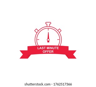 design about last minute offer used for sales design