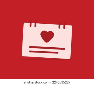 design about love diary icon illustration