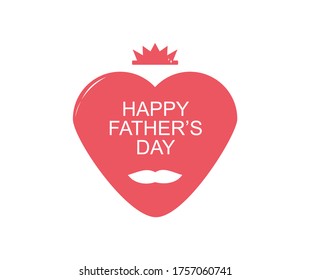 design about love that contains the words happy father's day and mustache