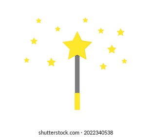 design about magic wand icon
