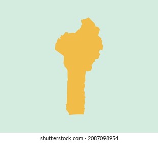 design about map illustration of benin country