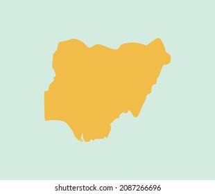 design about nigeria country maps icon illustration