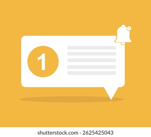 Diseño acerca de la notificación de fondo uno