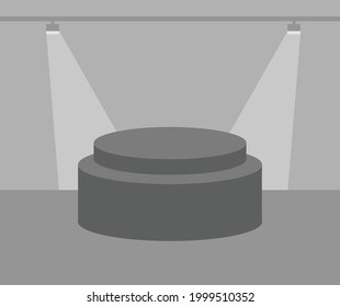 design about podium illustration background