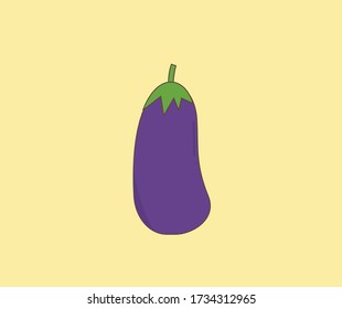 design about purple eggplant illustration