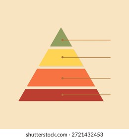 design about pyramid infographic background