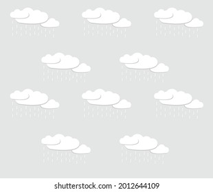 design about rain background illustration