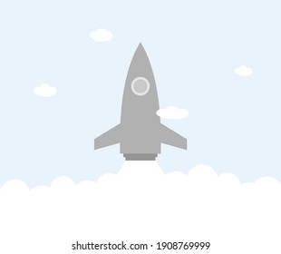 design about rocket icon illustration