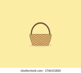 diseño de iconos simples de cesta