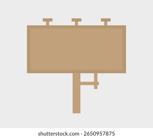 Diseño sobre icono de valla publicitaria simple
