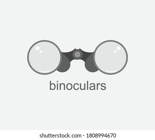 diseño sobre icono binocular simple