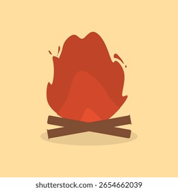 design sobre ícone simples campfire
