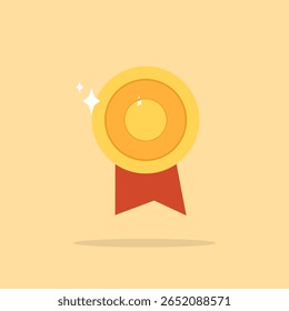 design about simple certificate icon for graduation, award and achievement purposes