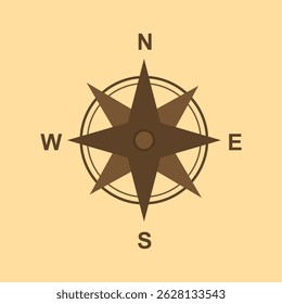 design about simple compass icon