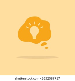 Diseño sobre icono de idea simple