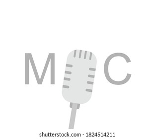 design about a simple microphone icon