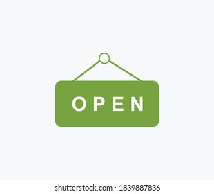 design about simple open icon