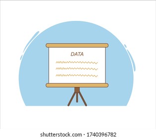 design about Simple presentation whiteboard