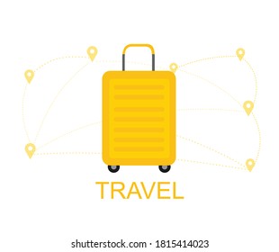 design about simple suitcase icon