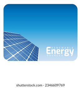 design about solar panel energy illustration, renewable energy resources