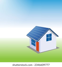 design about solar panel energy illustration, renewable energy resources