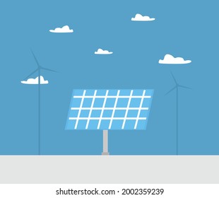 design about solar panel illustration