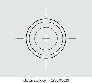 design about Telescopic Reticle illustration