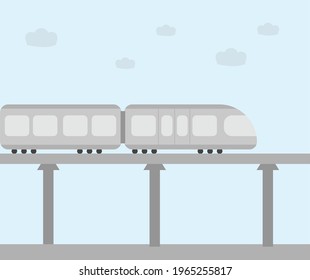 diseño de la ilustración de fondo del tren