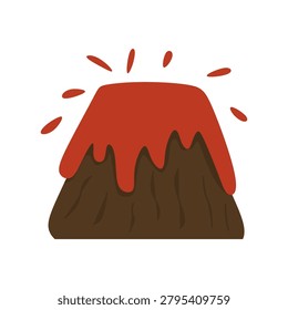 design about volcanic eruption icon
